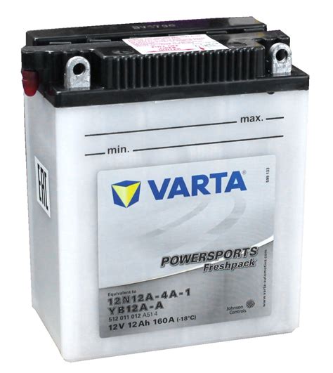 YB12A A Varta Powersports Freshpack Motorcycle Battery 512 011 012