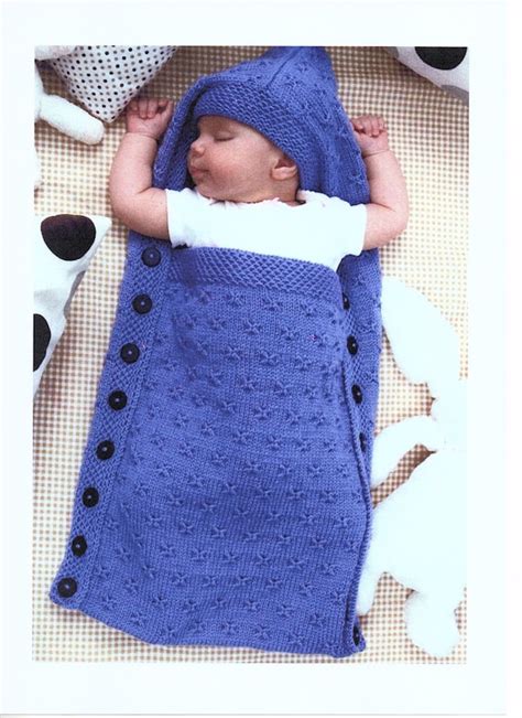 Buy Baby Cocoon Sleeping Bag Knitting Pattern Pdf Instant