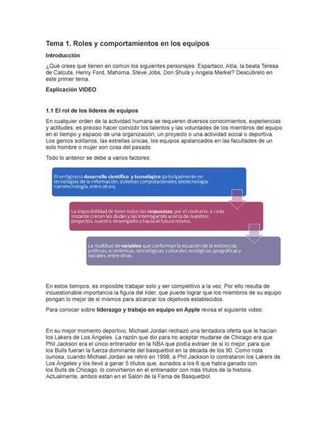 Temas Modulo Direcci N Y Estilos De Liderazgo Tema Roles Y