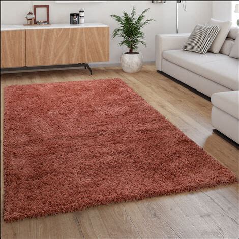 Paco Home Tapis Shaggy Tapis De Salon Poil Long Doux Moderne Motif