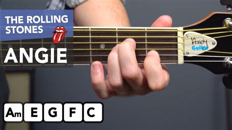 Play 'Angie' by The Rolling Stones with simple chords – acoustic guitar ...