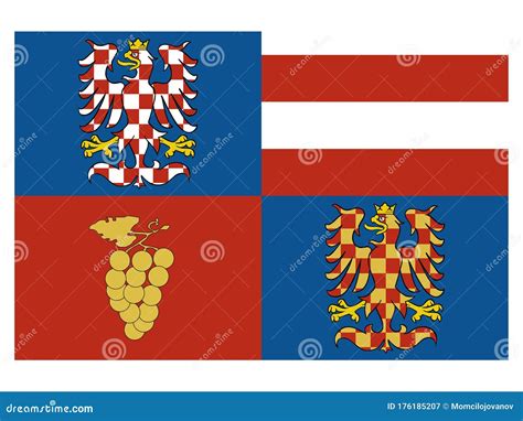 Flag Of South Moravia Editorial Photography Illustration Of Pardubice