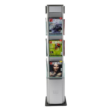 4 Side Rotating Brochure Stand For Buildings Magazine Holders China