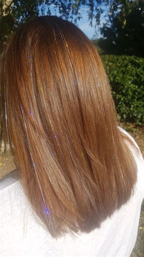 Tinsel hair | Glitter hair strands, Fairy hair, Hair tinsel