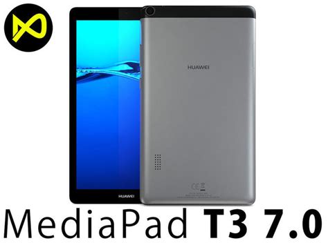 Huawei MediaPad T3 7 Space Gray 3D model | CGTrader