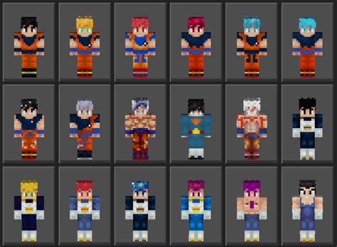 Dragon Ball Skinpack Minecraft Bedrock Addons