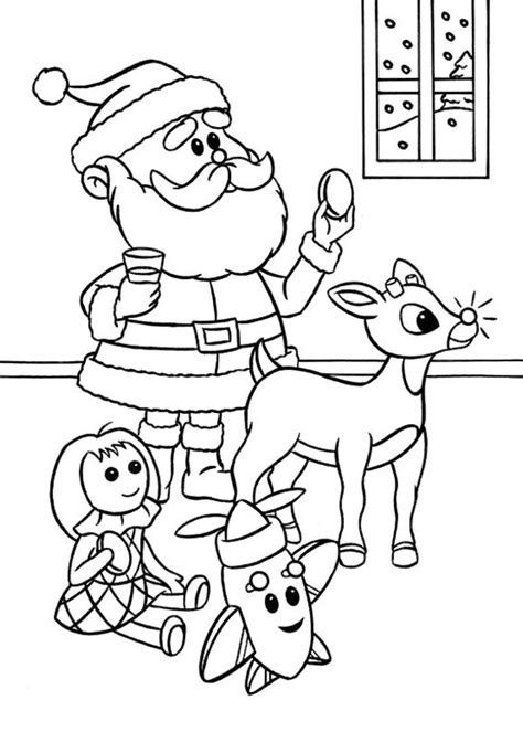 Disegni Di Babbo Natale Con Renne Da Colorare Migliori Pagine Da