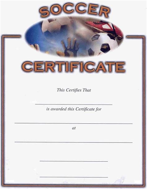 Soccer Award Certificates – Kids Learning Activity regarding Soccer ...