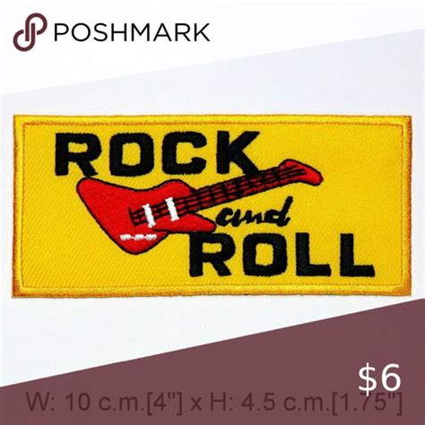 Rock And Roll Patch Iron On Music Diy Guitar Rock And Roll Iron On