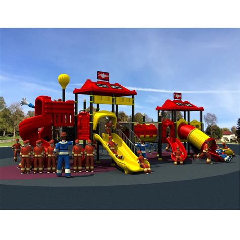 Amusement Playground Slideoutdoor Playground Park Ylw Out1664 In