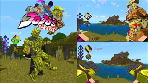 New Jojo Bizzare Addon Mod For Minecraft PE Jojo Revolt Another