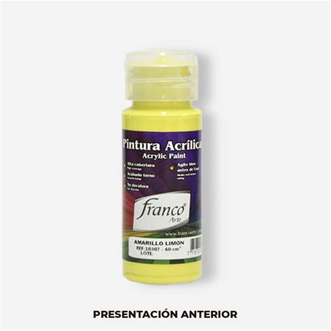 Pintura Acr Lica Amarillo Lim N Franco Qu Mica