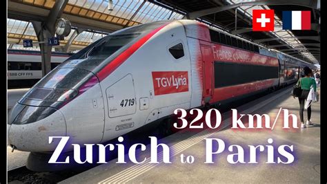 First Class On Tgv Lyria Zurich To Paris High Speed Train At Km H