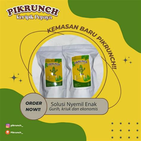 Jual Keripik Pepaya Homemade Pcs Shopee Indonesia