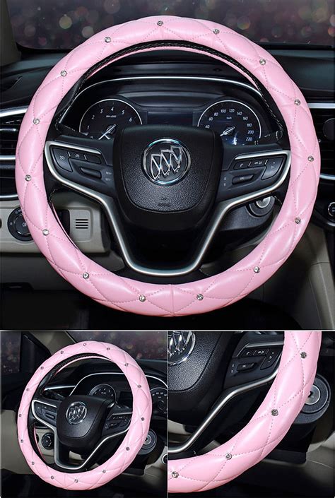 Fundas de volante de cuero con pedrería cubierta del volante Etsy