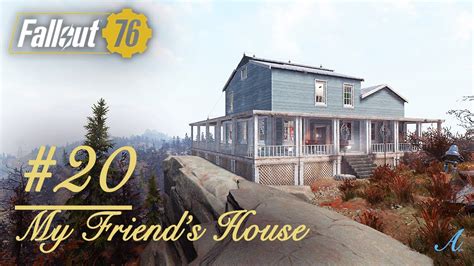 Fallout 76 Camp Build Cliff Side Contemporary House Camp Build My Friends House 20 Youtube