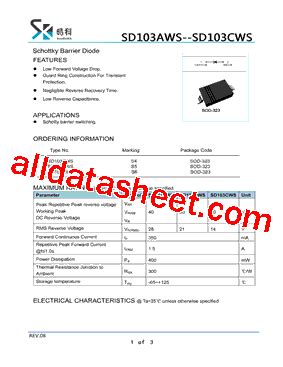 S Marking Sd Cws Datasheet Pdf Shikues Electronics