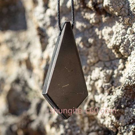 Shungite Crystal Pendant Made Of Real Amazing Stone