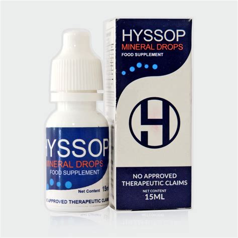 Phc03 A 1 Bottle Hyssop Mineral Eye Drops Original 15ml Each Dropper For Clear Vision Eye Drop