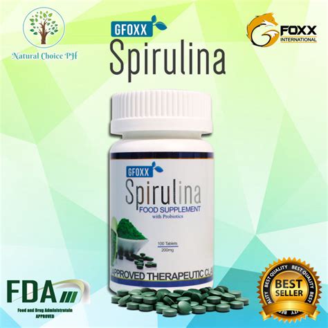 Gfoxx Spirulina Food Supplements With Probiotics Lazada Ph