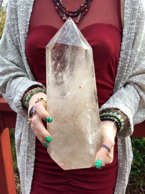 Quartz Crystal Generator Large Lb Oz Tower Etsy