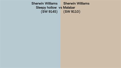 Sherwin Williams Sleepy Hollow Vs Malabar Side By Side Comparison