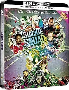 Suicide Squad Steelbook 4K Ultra Hd Blu Ray Smith Robbie Kinnaman