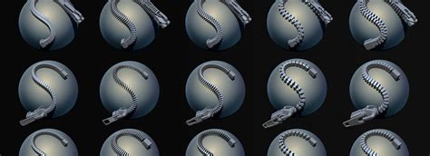 Zbrush Zipper Imm Curve Brushes Flippednormals