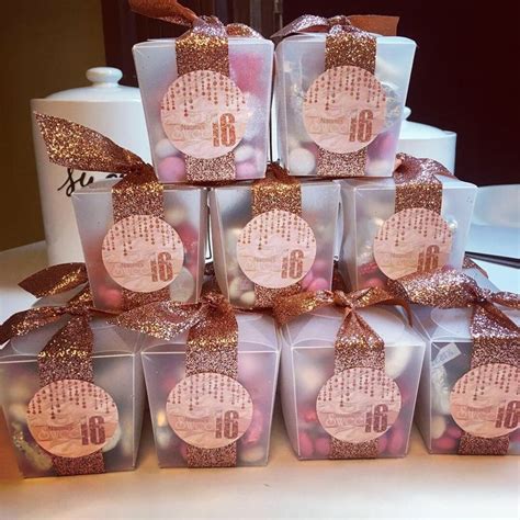 Sweet Sixteen Rose Gold Favors Sweet Sixteen Party Favors Sweet 16