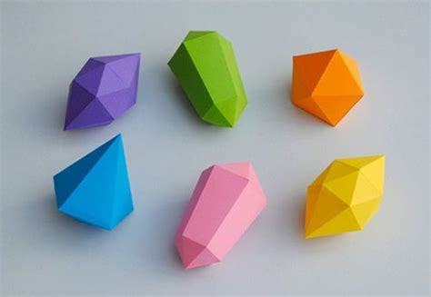 Manualidades Fáciles Con Niños Diamantes Hechos Con Papel Crystal