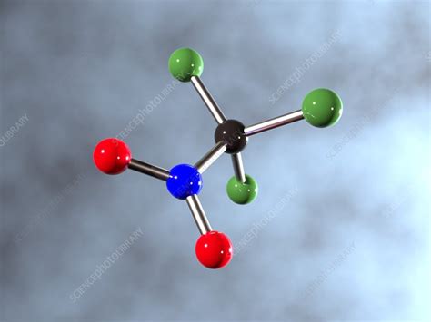 Chloropicrin molecule, artwork - Stock Image - F009/5041 - Science Photo Library