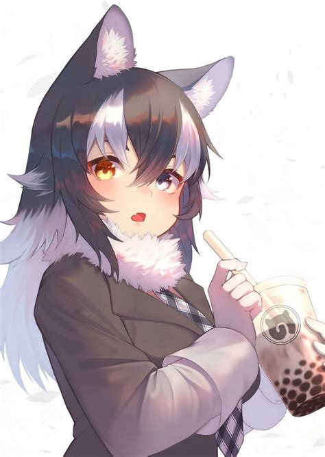 Pin By Elle Jeager On Anime Art Kemono Friends Anime Grey Wolf