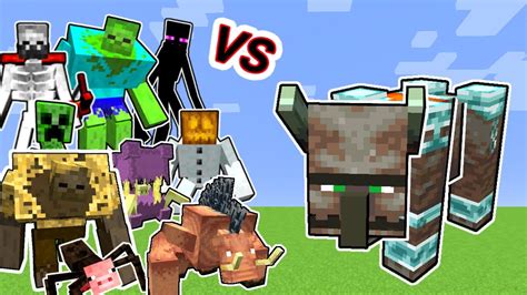 Ravager Vs Mutant Beasts And More Mutants In Minecraft Youtube