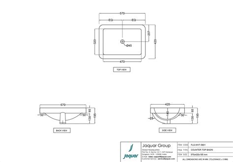 Florentine Rectangular Shaped Counter Top Wash Basin