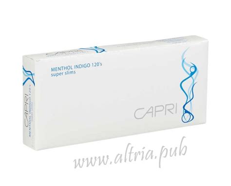 Capri Menthol Indigo 120's [Box] Cigarettes | Altria Pub Shop Online