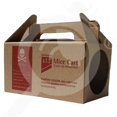 GhiloStation S13 Mice Cart Cardboard Bait Station Ghilotina