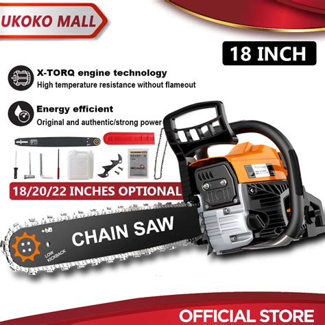 Chainsaw Portable Original Gasoline 18 20 22 Inches Portable Chainsaw