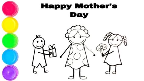 Mothers Day Drawing Easy Design Corral