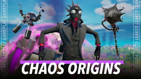 Leaked Chaos Origins Skin Gameplay October Fortnite Crew Pack