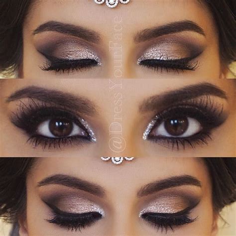 Dark Makeup Looks For Brown Eyes Lighter Metallics Bring Out The