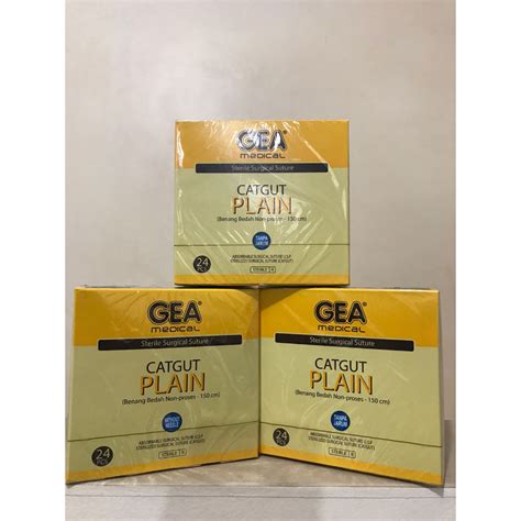 Jual Catgut Plain Benang Plain Without Needle Gea Medical