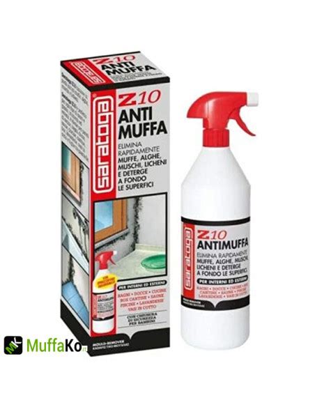 Antimuffa Saratoga Z10 Liquido Antimuffa Spray Per Tutte Le Superfici