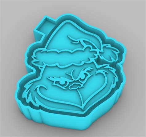 Stl File Grinch Freshie Mold Silicone Mold Box 📦・3d Printing Design