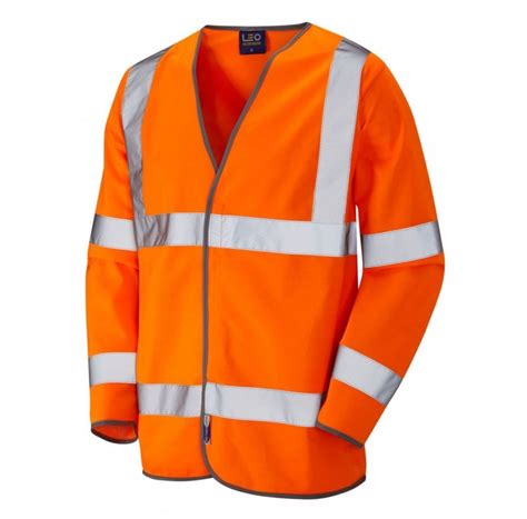 Leo Workwear Shirwell Iso 20471 Class 3 Sleeved Waistcoat High Visibility From Total Teamwear