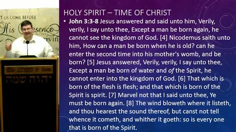 Bible Study The Holy Spirit Part 2 During The Time Of Christ Youtube