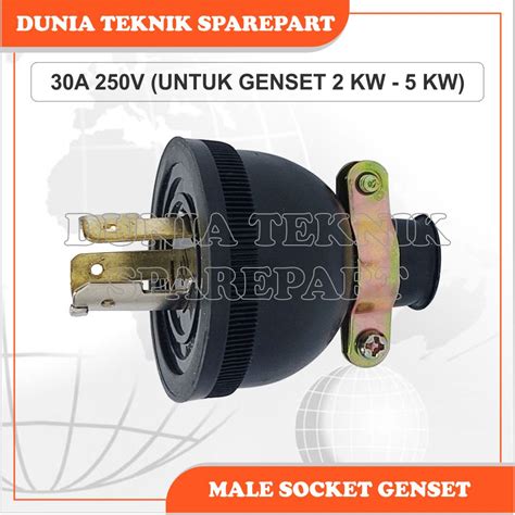 Jual Male Socket Genset Colokan Genset Kaki Putar A V