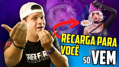 LIVE AO VIVO FREE FIRERECARGA PARA VOCÊSALA PREMIADA GANHE A NOVA