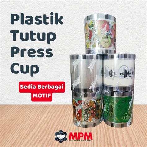 Jual Plastik LID CUP GELAS Sealer Seal POLOS DAUN TEH DRINK BUAH KARTUN