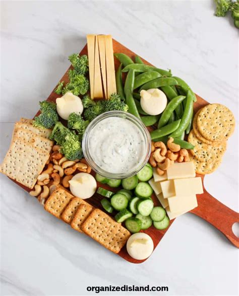 Easter Charcuterie Board Organized Island