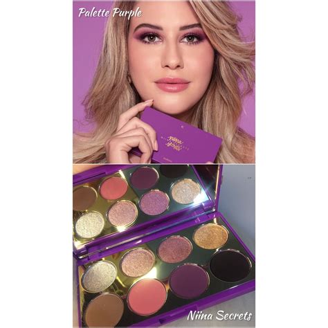 Palette De Sombras Purple Eudora Niina Secrets G Shopee Brasil